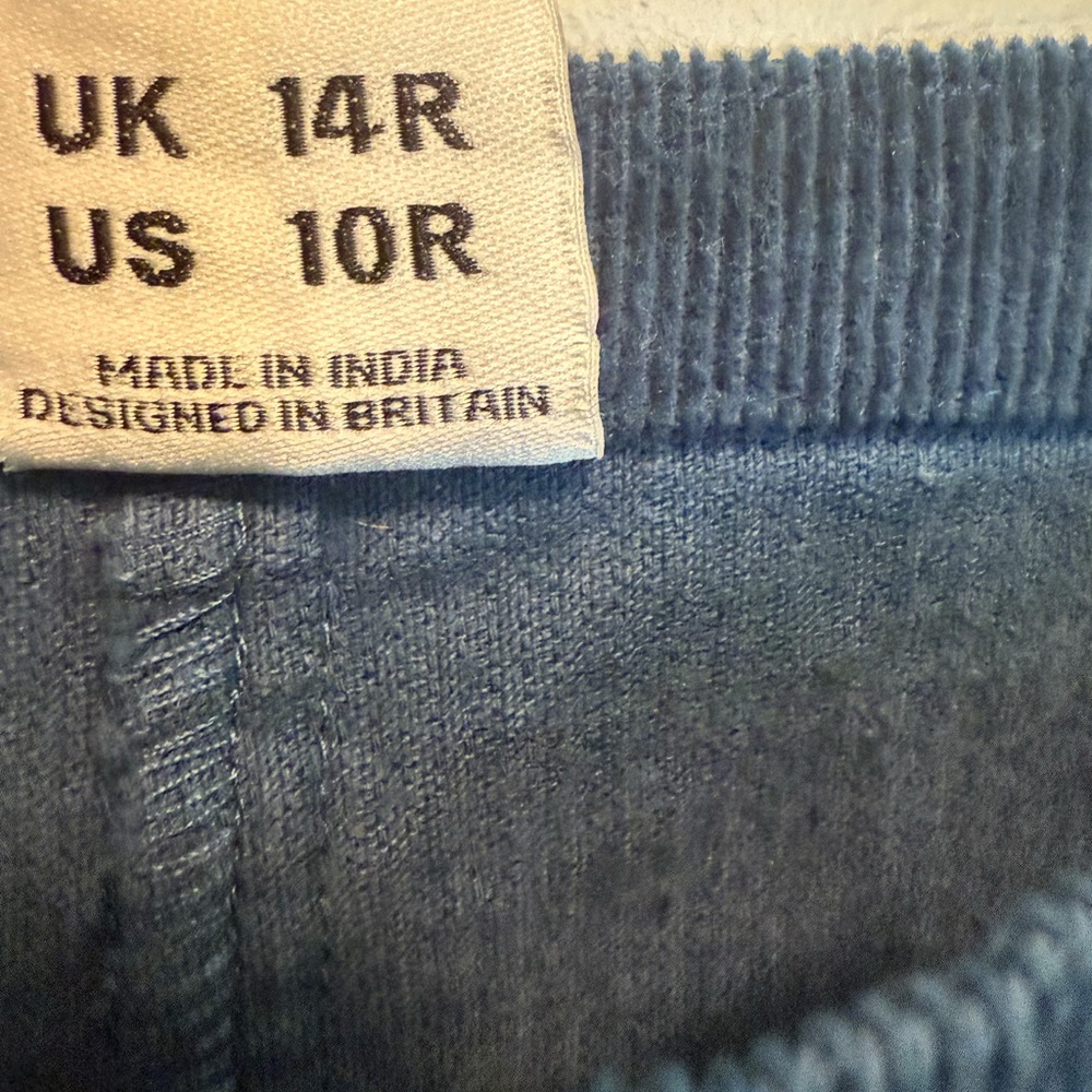 Lucy & Yak Dark Blue Corduroy Dungaree - Picture 4 of 6